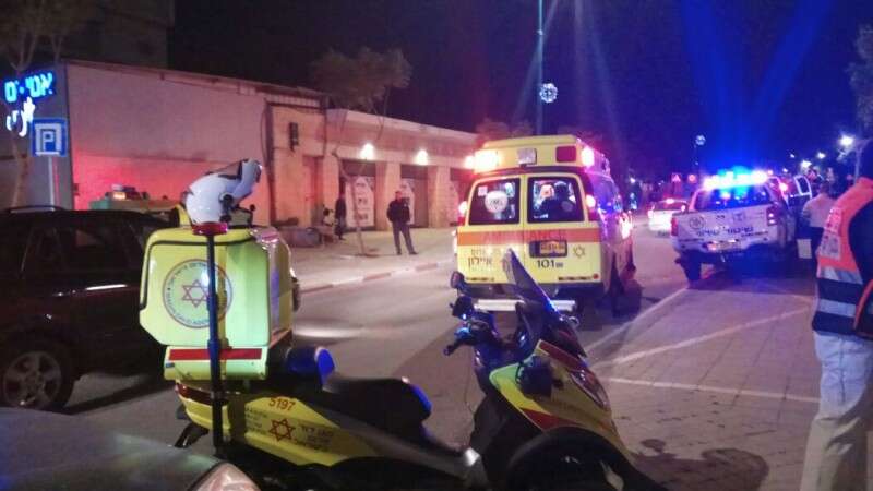 זירת האירוע בלוד // צילום: תיעוד מבצעי מד"א